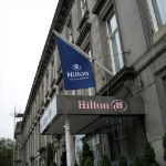 Hilton Angled Flags 