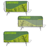 Green Crowd Barrier Covers