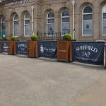 branded cafe barriers