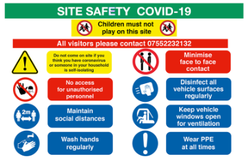 Covid 19 Saftey Sign