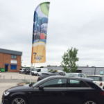 custom print car dealership flags