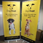 Exhibition Branded Dogs Trust Roller Banners