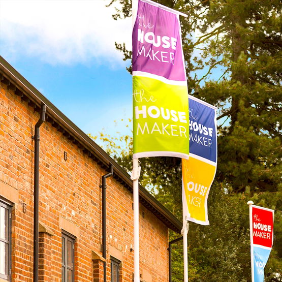 UK Printed Showhome Flags