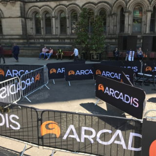 crowd barrier covers uk